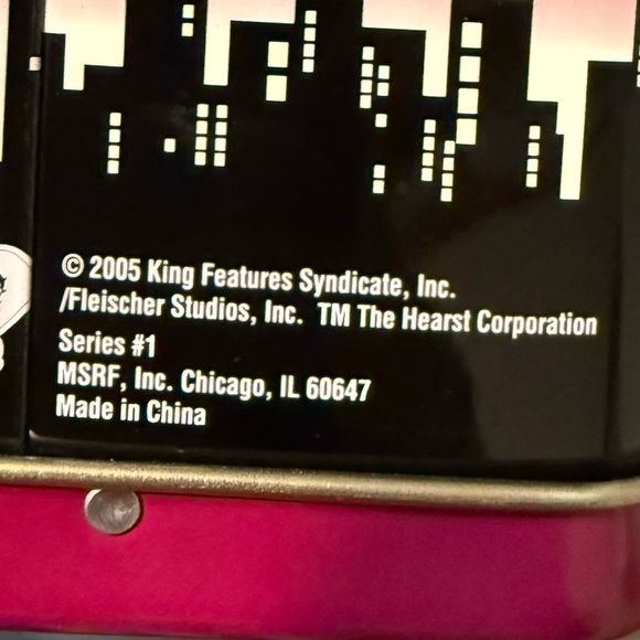 Vintage 2005 Betty Boop Round Lunch Box, In Good Condition, Great For Collectors - Picture 11 of 11